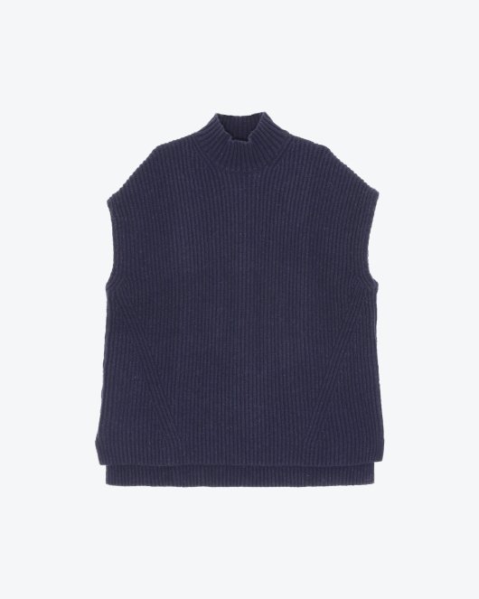 Rib Knit Vest - Sky Captain - Munk Store