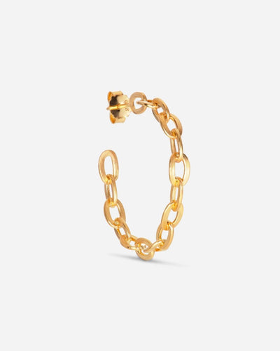 Row Chain Hoops - Guld - Munk Store