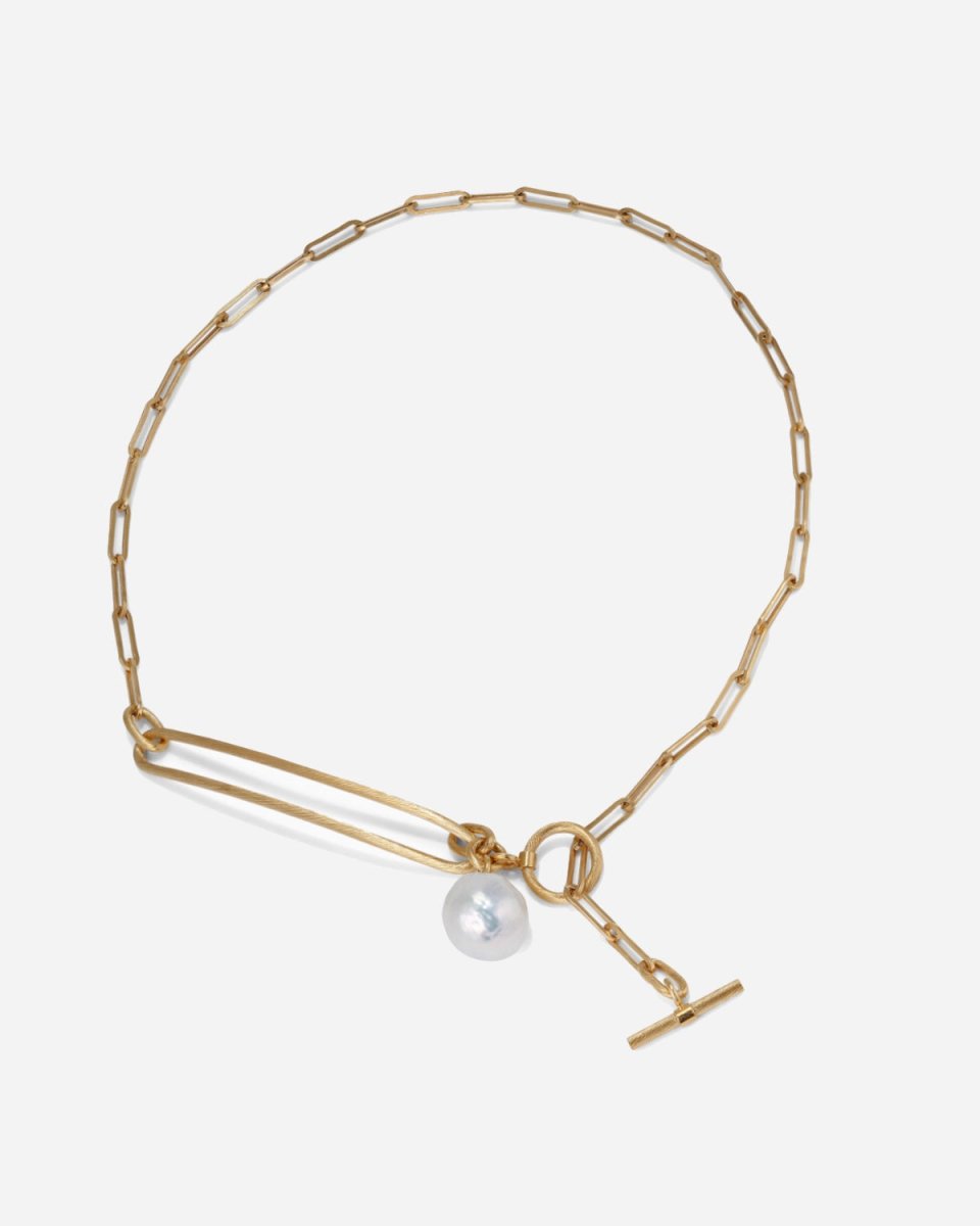 Salon Pearl Necklace - Gold - Munk Store