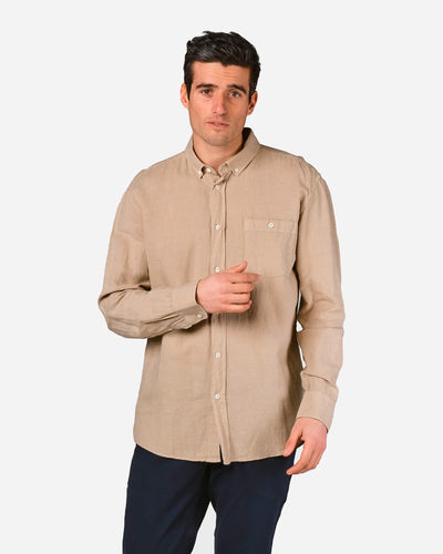 Benjamin Linen Shirt - Sand