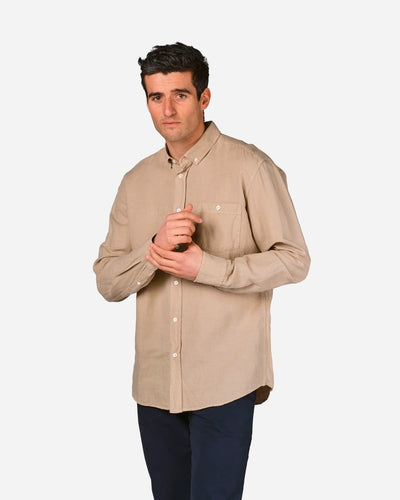 Benjamin Linen Shirt - Sand