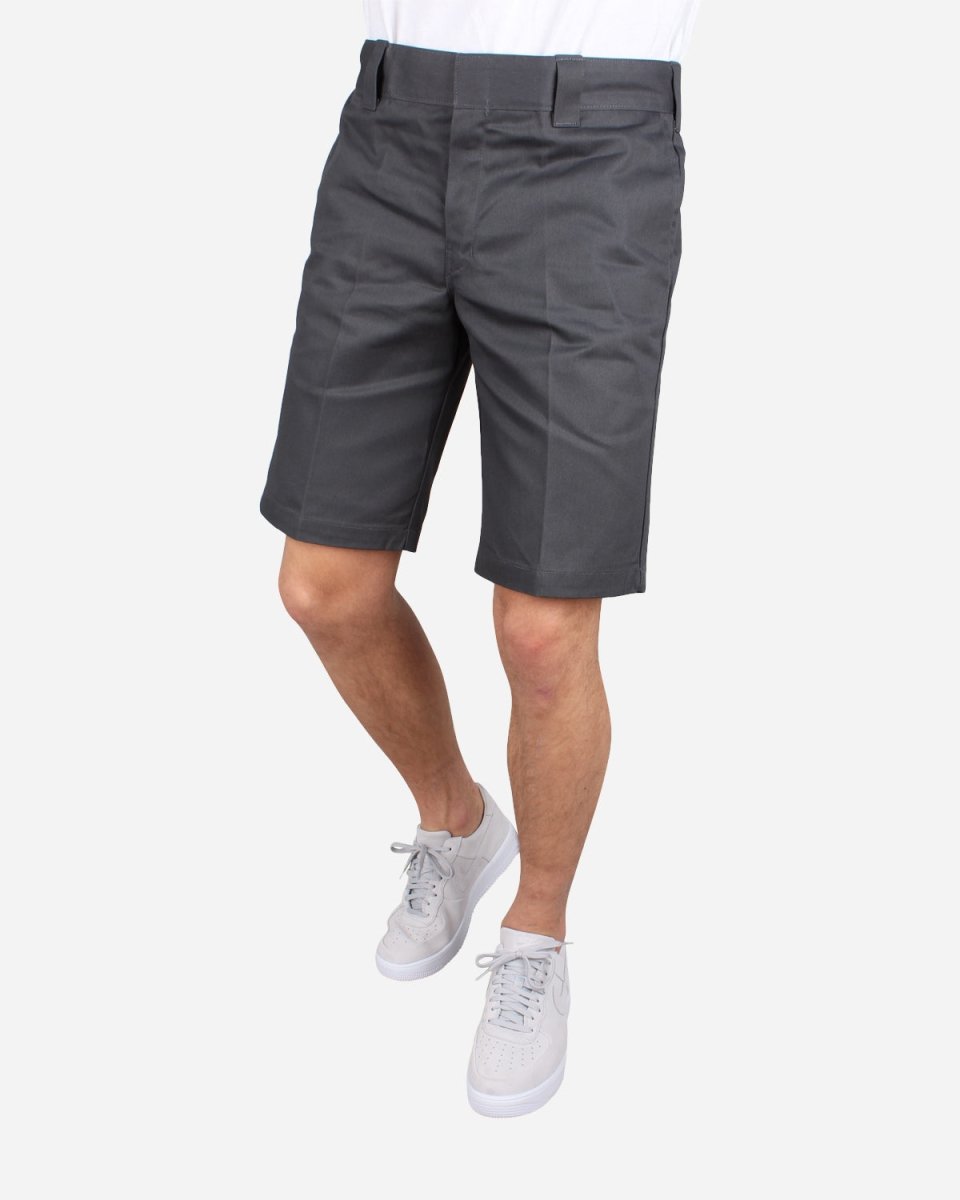 Slim Straight Work Short - Charcoal Grey - Munk Store