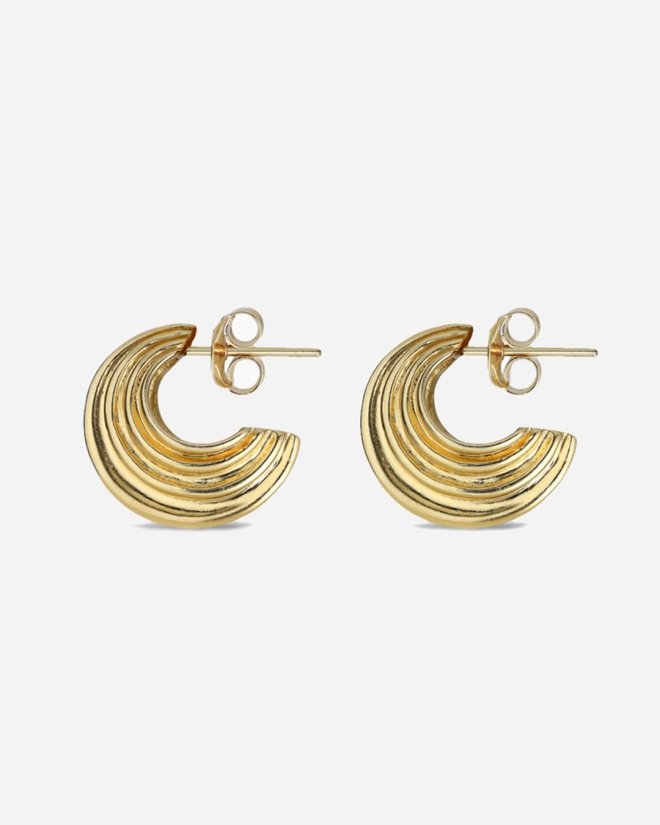 Small Sculpture Earring - Gold - Munk Store