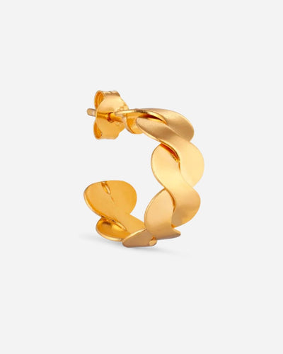 Small Wavy Hoop - Gold - Munk Store