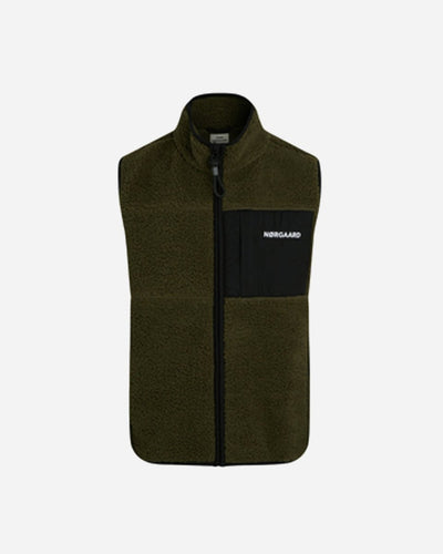 Teddy Fleece Vilads Vest - Forest Night - Munk Store