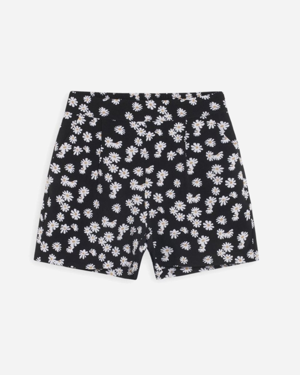 Teen Dana Flower Shorts - Black - Munk Store