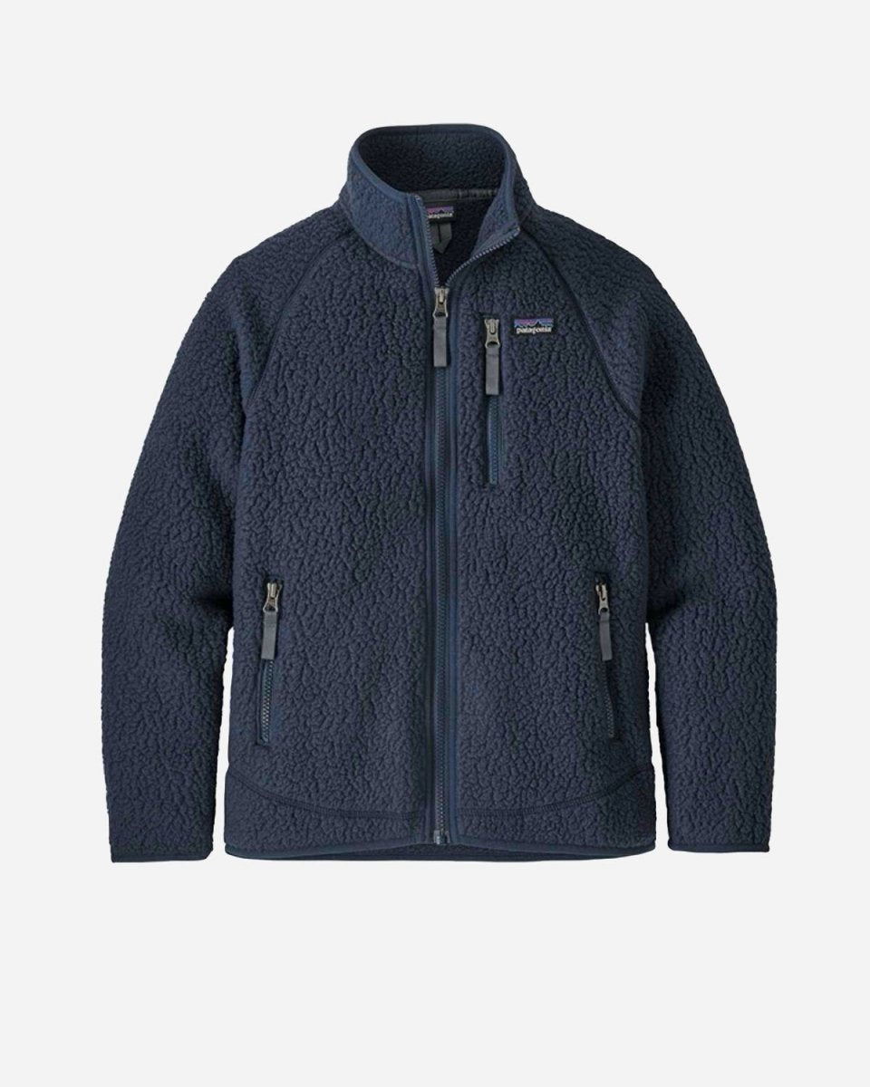 Teens Retro Pile Jacket - New Navy - Munk Store