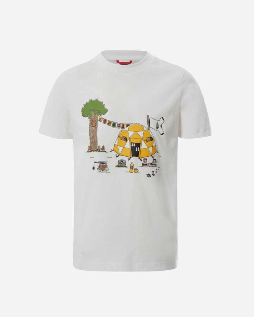 Teens S/S Graphic Tee - White/MNT Print - Munk Store