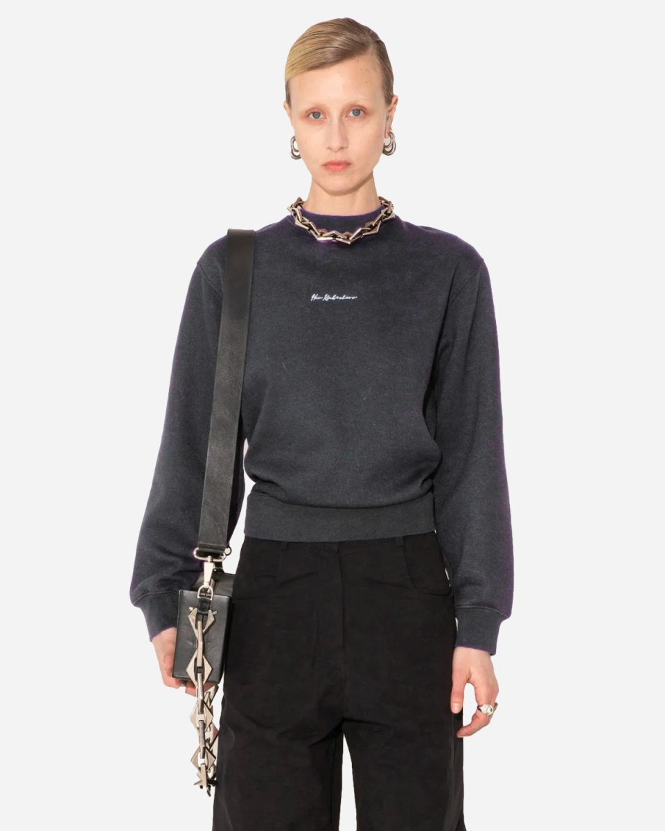 W Bulky Crewneck - Dark Grey - Munk Store