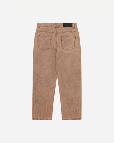 Leroy Colour Denim - Burnt Red