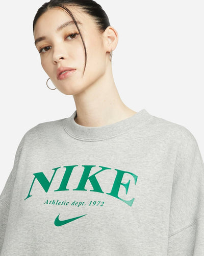 Women's Oversized Sweatshirt - Dark Grey Heather/Malachite - Munk Store