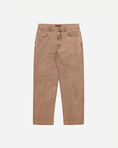 Leroy Colour Denim - Burnt Red