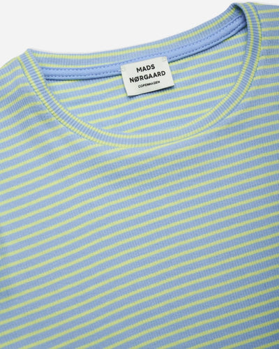 2x2 Cotton Stripe Talino Top - Della Robbia Blue/Sunny Lime - Munk Store