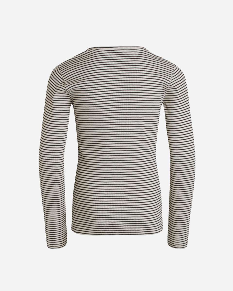 2x2 Cotton Stripe Talino Top - Whitecap Gray/Black - Munk Store