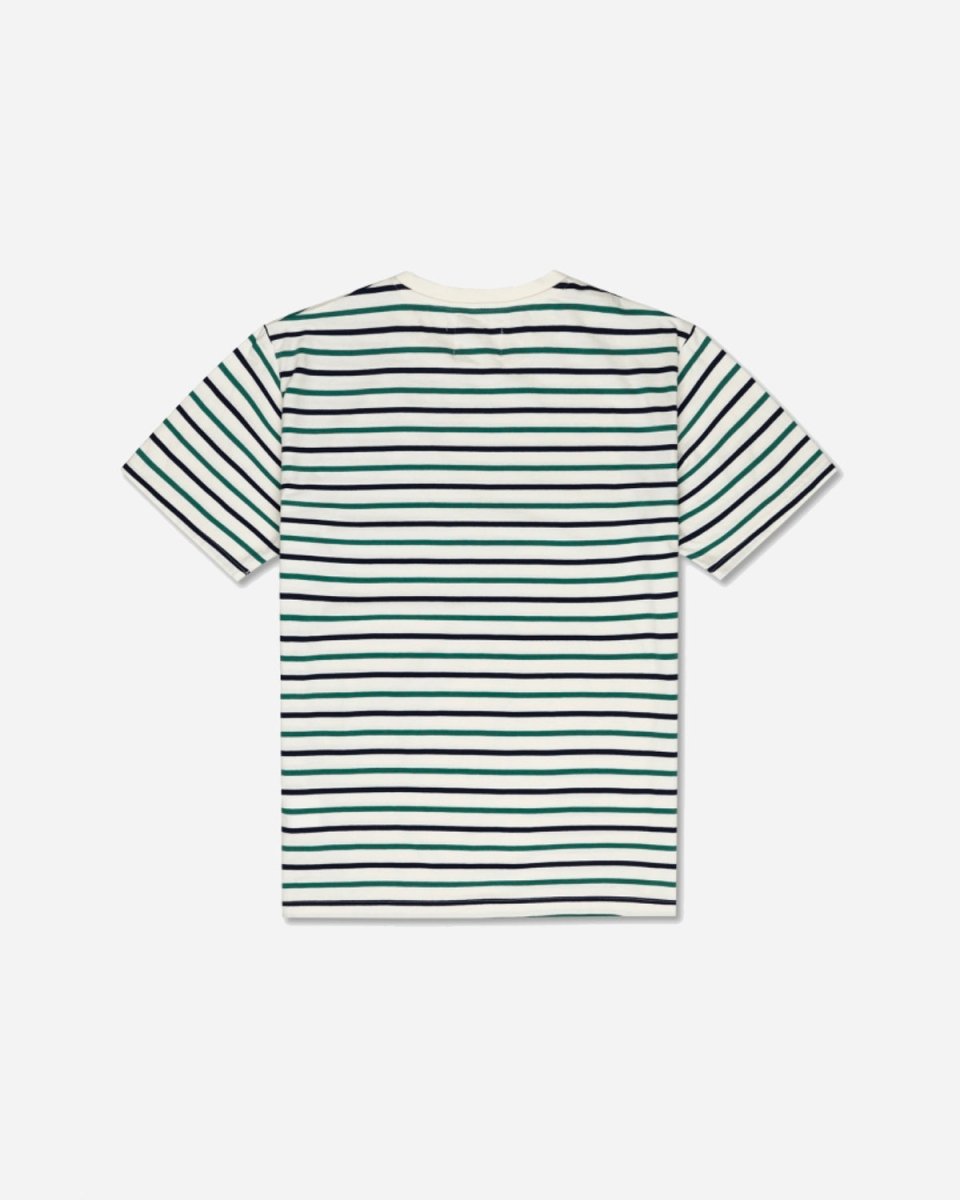 Ace Stripe T-shirt - Off White/Green Stripes - Munk Store