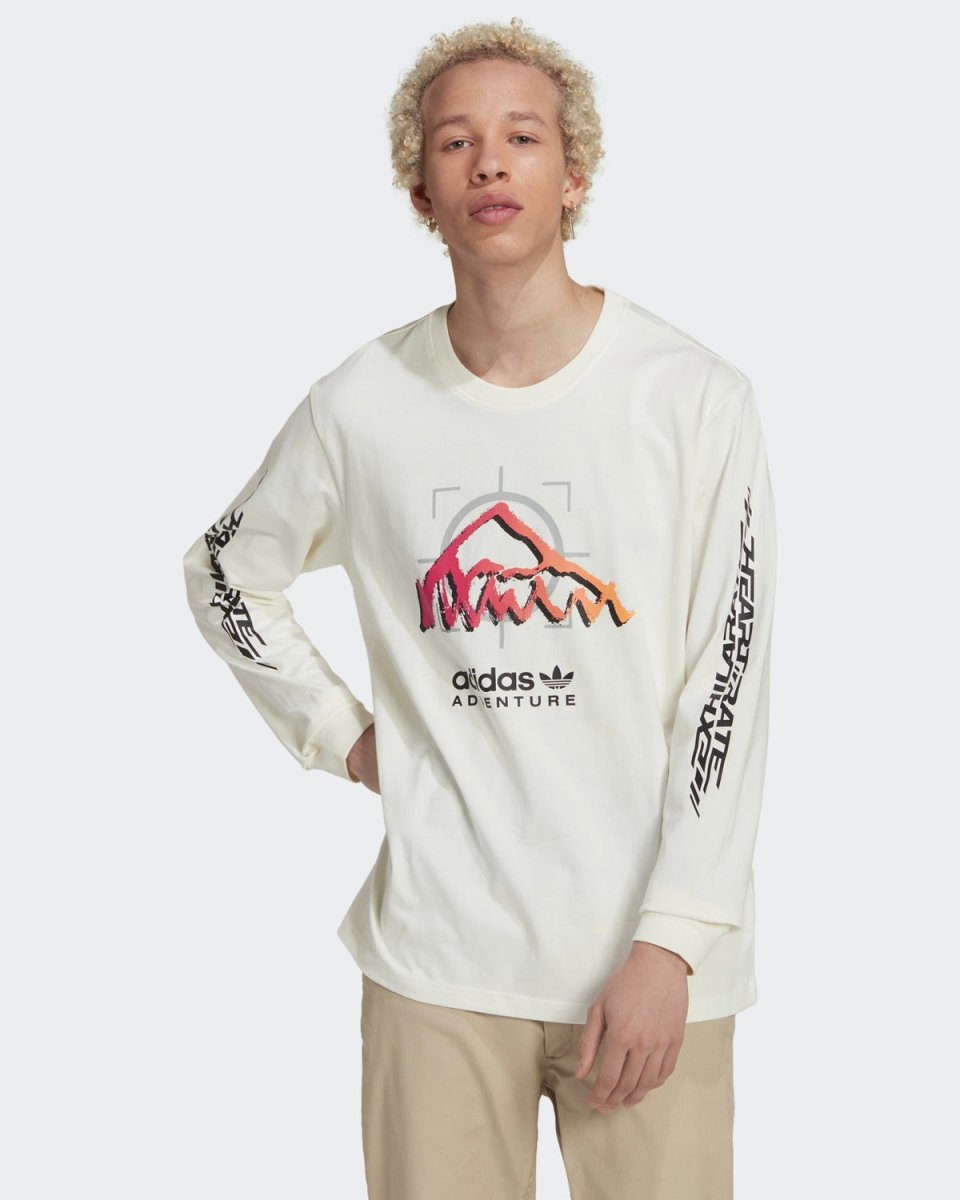 Adventure Ride Long Sleeve Tee - Off White - Adidas - Munkstore.dk