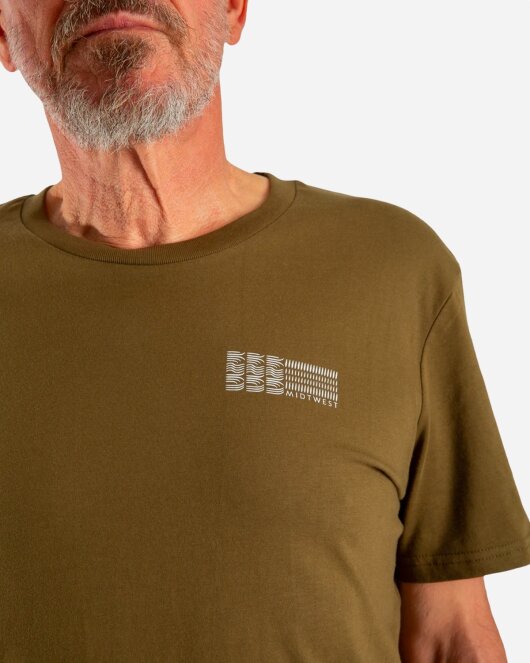 Weather T-Shirt - Olive - Midtwest - Munkstore.dk